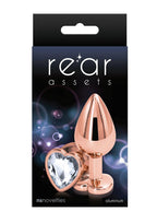 Rose Gold Heart Anal Plug (Colors)