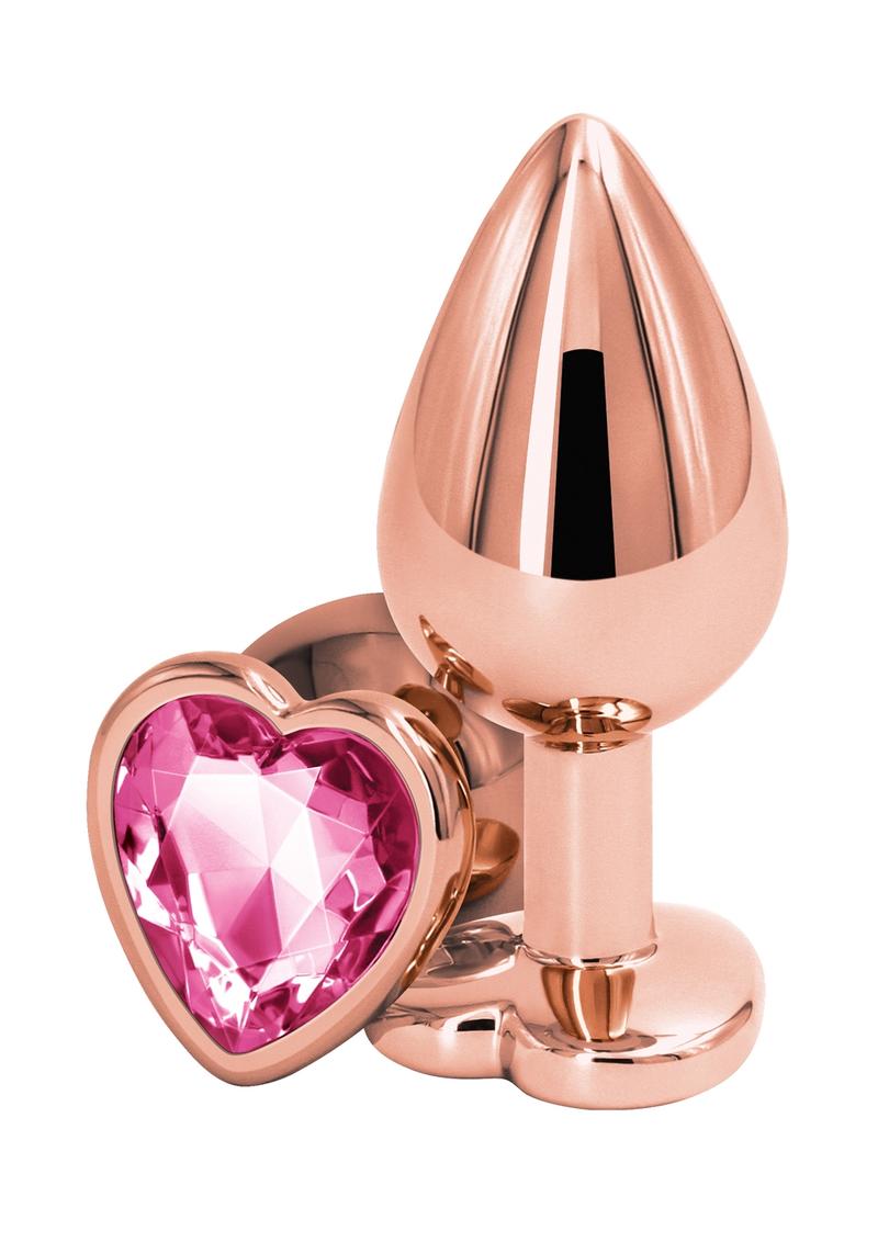 Rose Gold Heart Anal Plug (Colors)