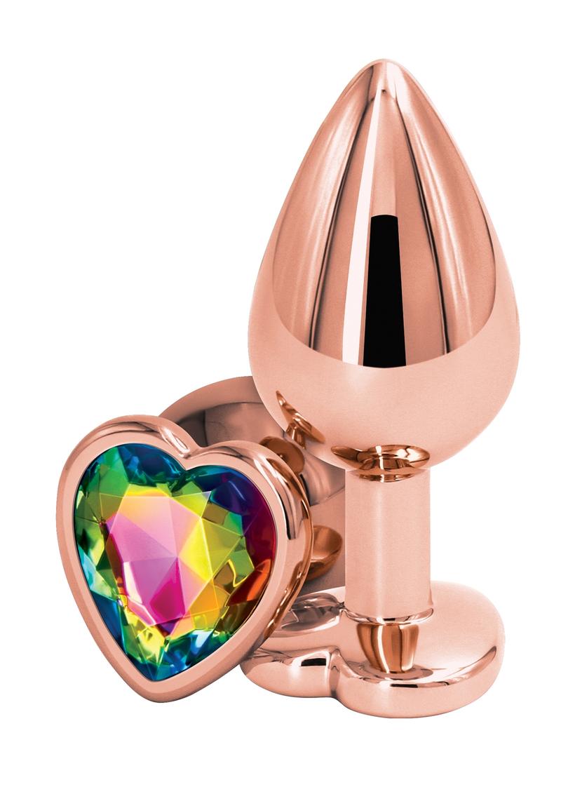 Rose Gold Heart Anal Plug (Colors)