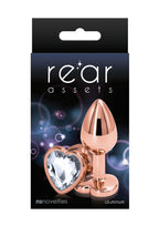 Rose Gold Heart Anal Plug (Colors)