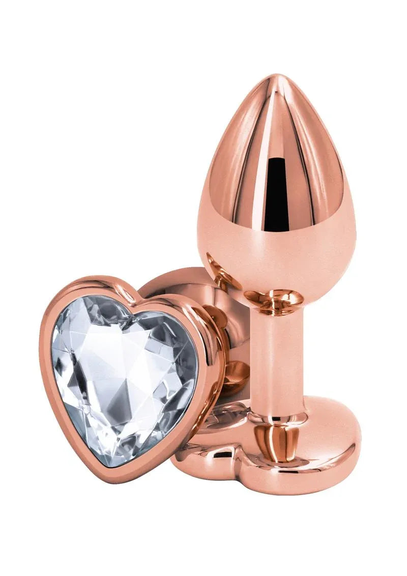 Rose Gold Heart Anal Plug (Colors) - Puppy's Aesthetics