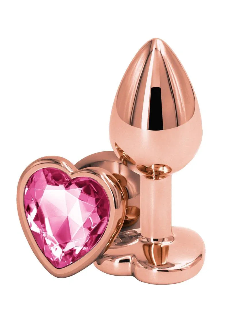 Rose Gold Heart Anal Plug (Colors) - Puppy's Aesthetics