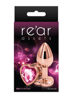 Rose Gold Heart Anal Plug (Colors)