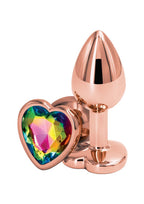Rose Gold Heart Anal Plug (Colors)