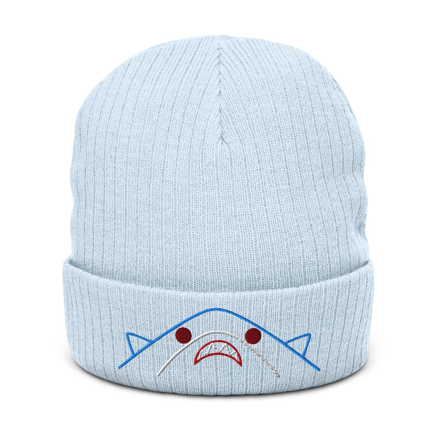 Kawaii Shark Ribbed knit beanie