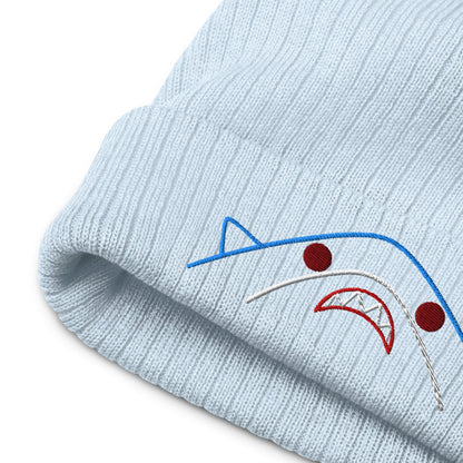 Kawaii Shark Ribbed knit beanie