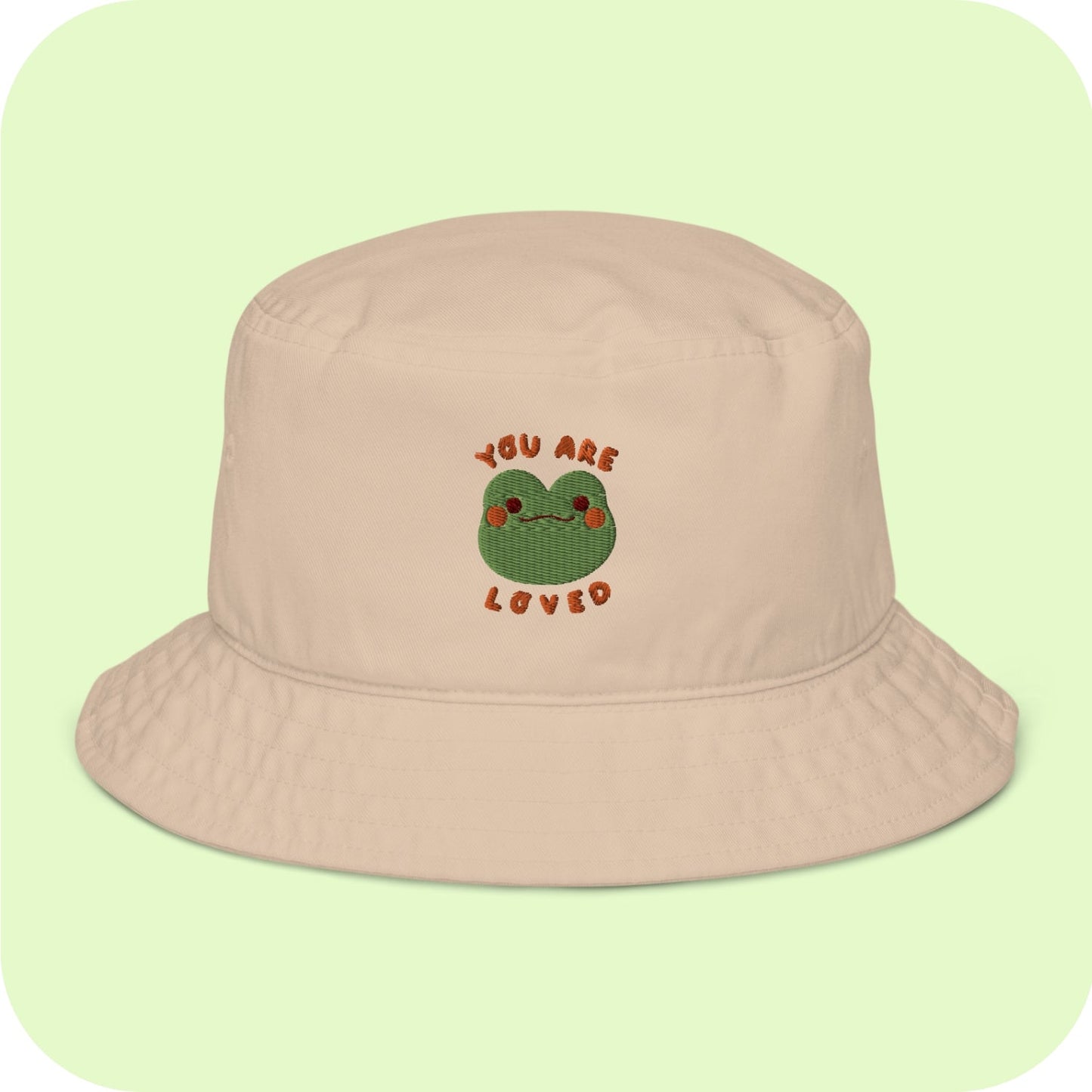 Friendly Froggy Organic bucket hat