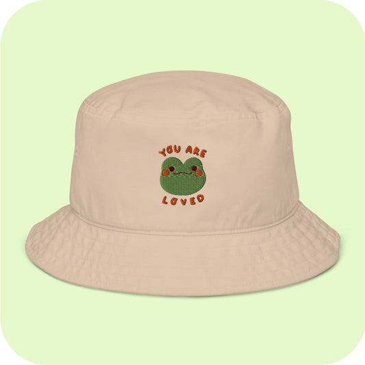 Friendly Froggy Organic bucket hat