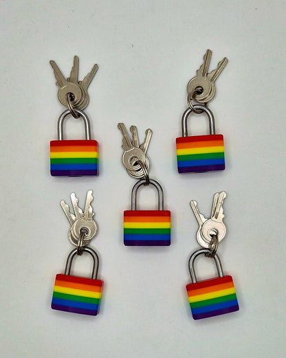 Small Lock & Cover – Custom Kink Collar Lock, Keyed Alike Options, Glow & Pride Styles