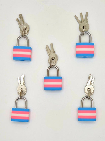 Small Lock & Cover – Custom Kink Collar Lock, Keyed Alike Options, Glow & Pride Styles