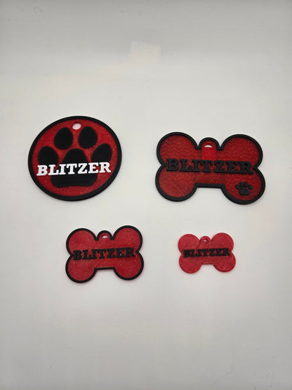 🐾 High Tech: 3D Printed Pup Bone Name Tags (Includes NFC Chip)