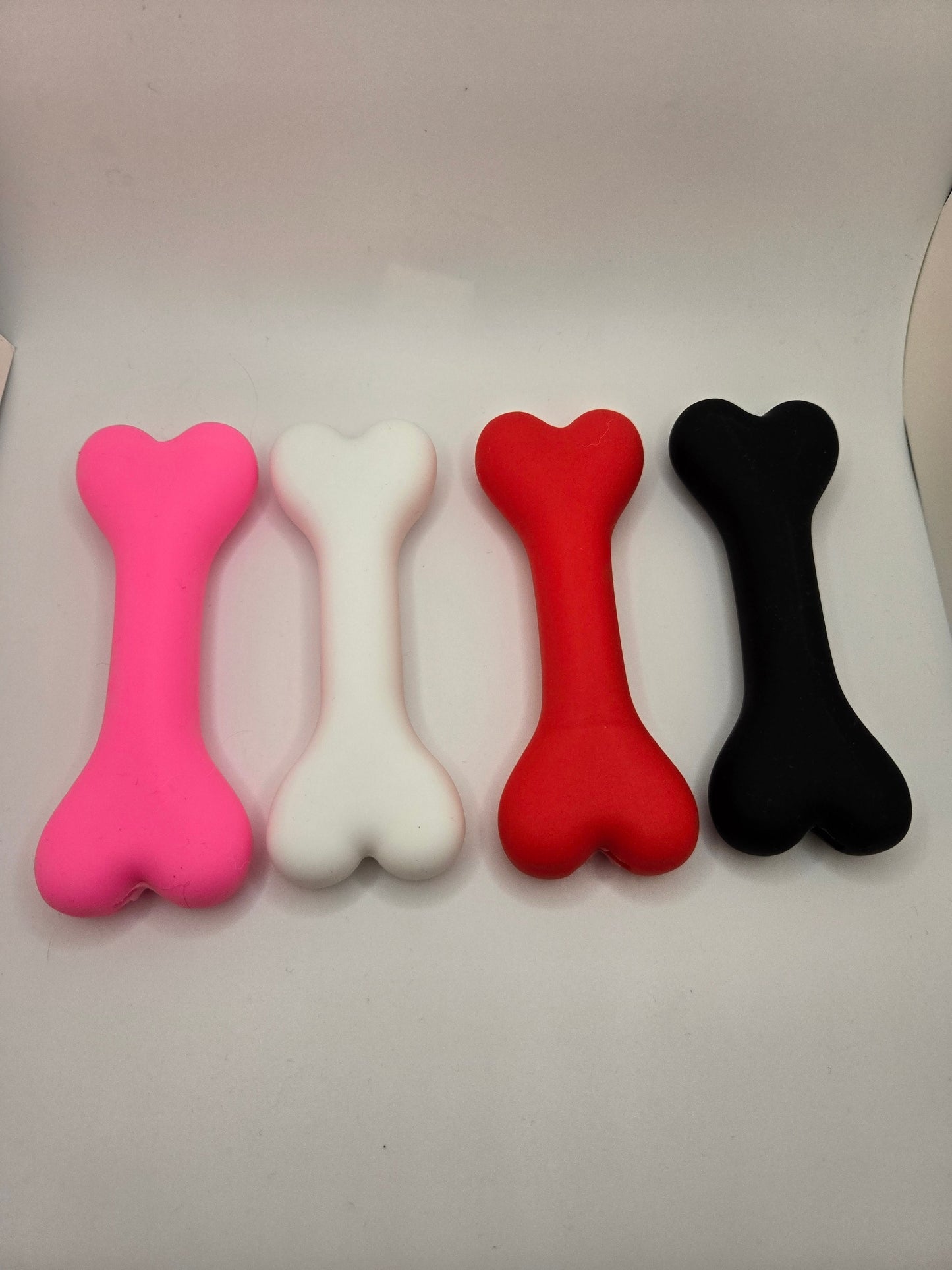 Soft Silicone Dog Bone Chew Toy – Stress Relief Chew for Humans (NEW COLORS)