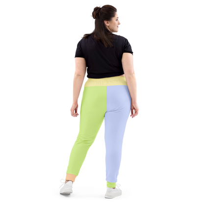 Pastel Colorblock Women's Sized Joggers