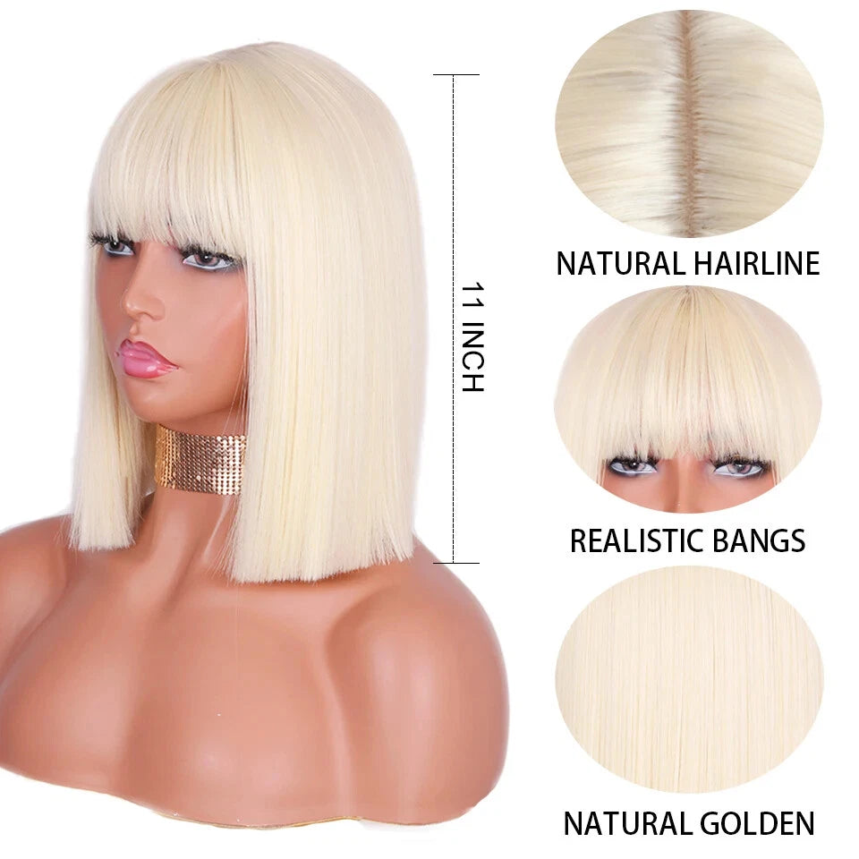 Short Straight Bangs Wig (Colors)
