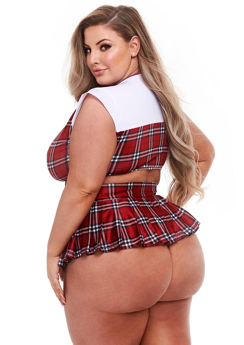 Schoolgirl Crop Top and Skirt