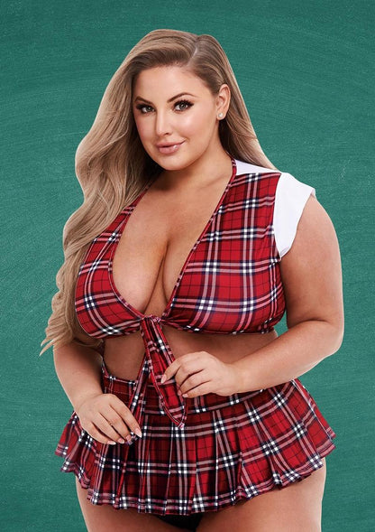 Schoolgirl Crop Top and Skirt