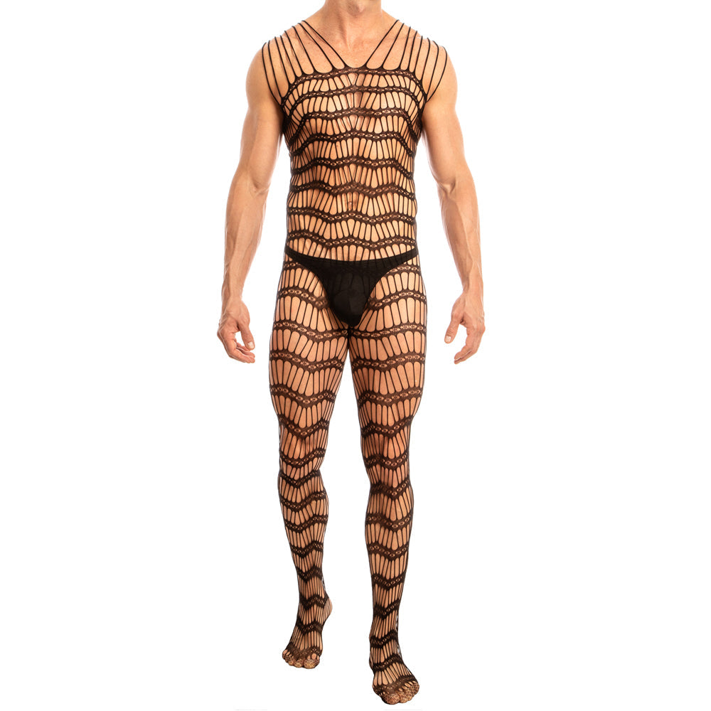 Male Full Body Mesh Bodysuit Harness