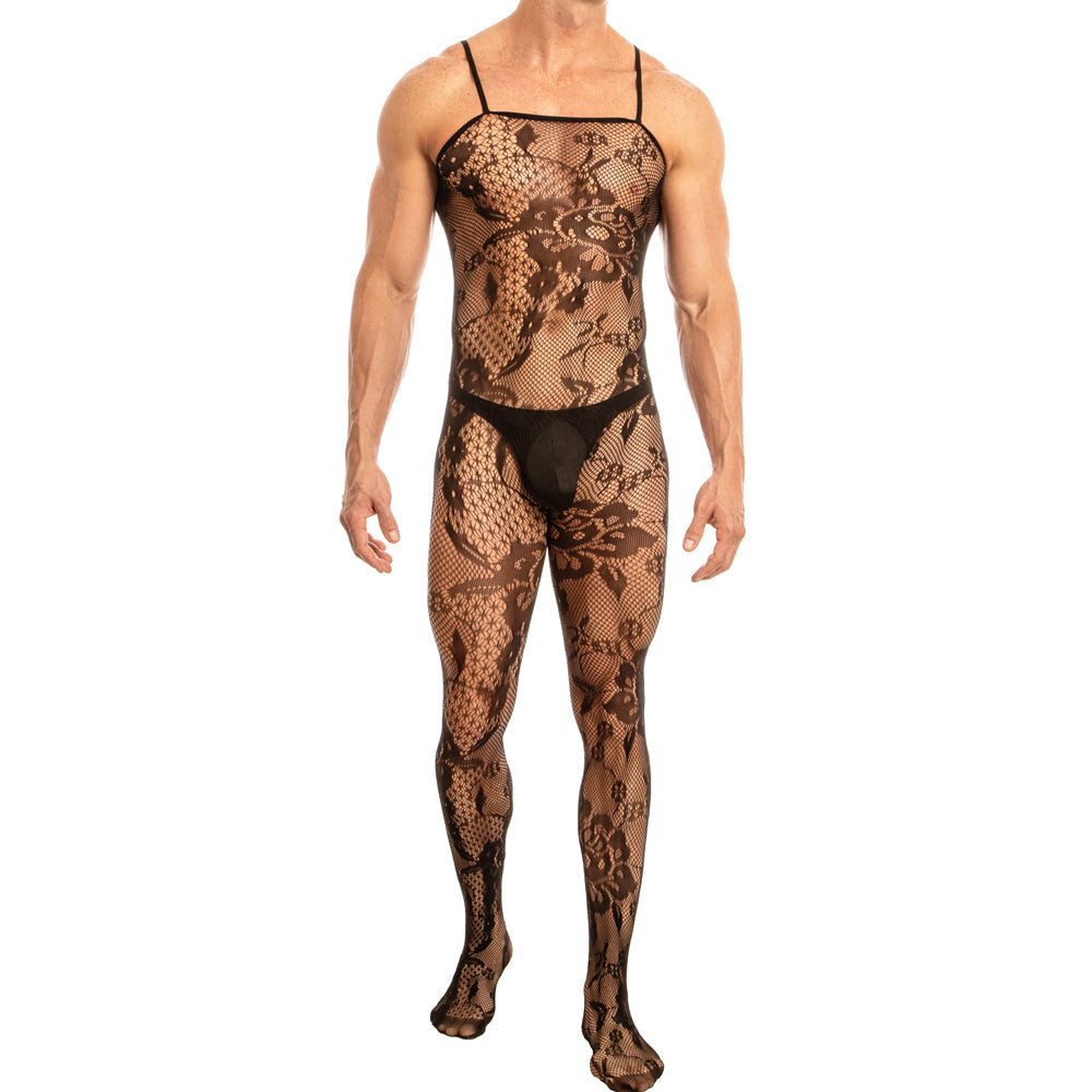 Male Mesh Bodysuit Harness with Cut-Outs