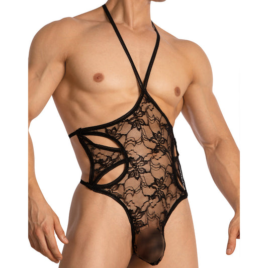 Male Lace Bodysuit Polyamide