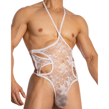 Male Lace Bodysuit Polyamide
