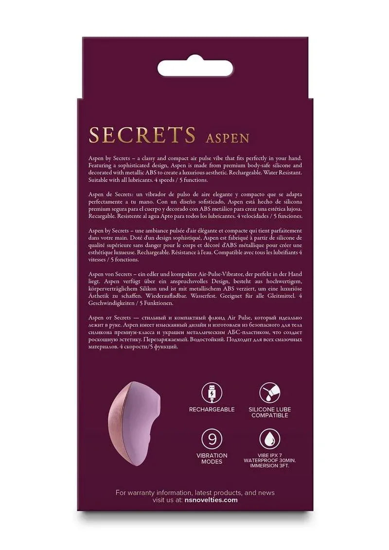 Aspen Silicone Air Pulse Clitoral Stimulator - Puppy's Aesthetics
