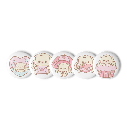 Sweet Lil BunBun Pins Set (5) - Puppy's Aesthetics
