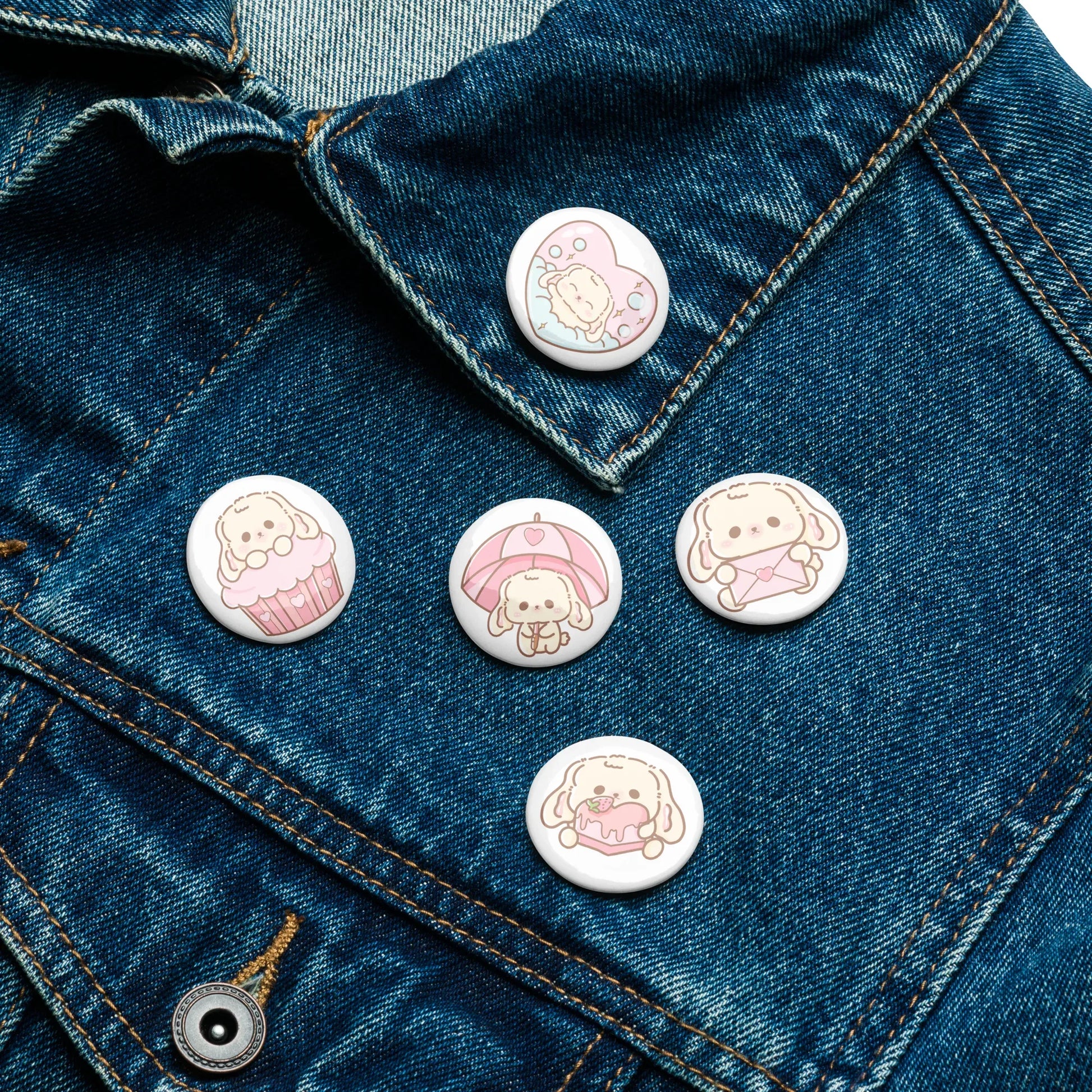 Sweet Lil BunBun Pins Set (5) - Puppy's Aesthetics
