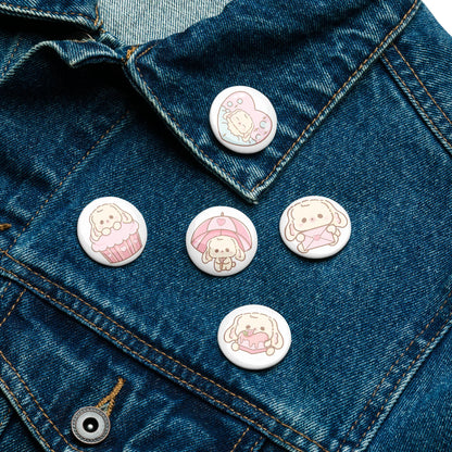 Sweet Lil BunBun Pins Set (5) - Puppy's Aesthetics