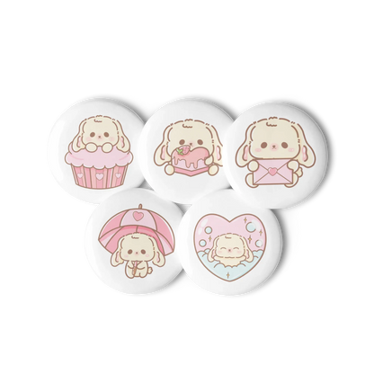 Sweet Lil BunBun Pins Set (5) - Puppy's Aesthetics