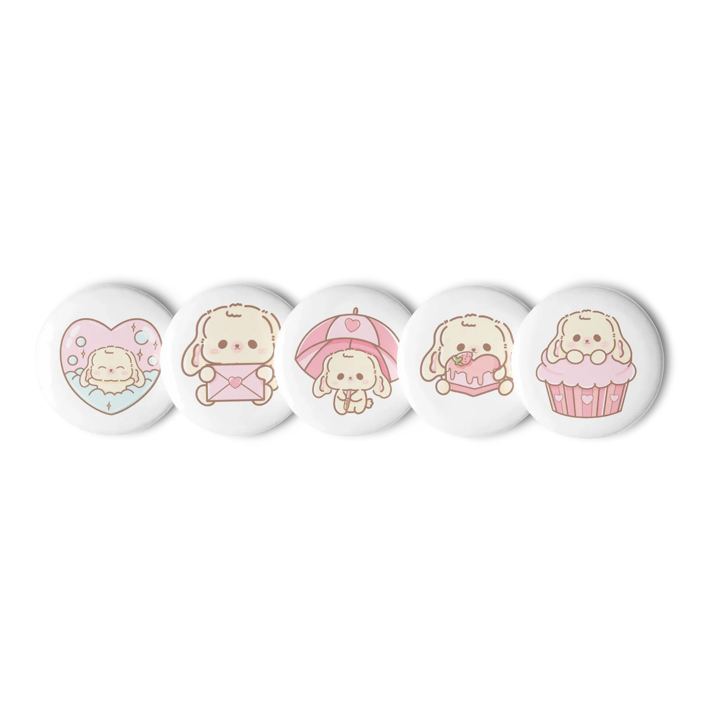 Sweet Lil BunBun Pins Set (5) - Puppy's Aesthetics