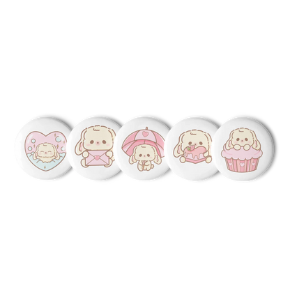 Sweet Lil BunBun Pins Set (5) - Puppy's Aesthetics