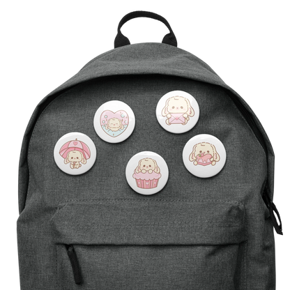 Sweet Lil BunBun Pins Set (5) - Puppy's Aesthetics