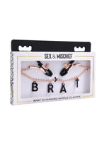 Brat Nipple Clamps Gold & Black - Puppy's Aesthetics