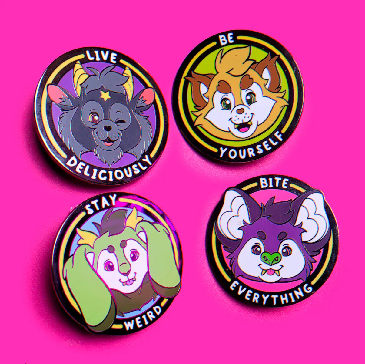 Cute Snughoul Motivational Pins - Puppy's Aesthetics