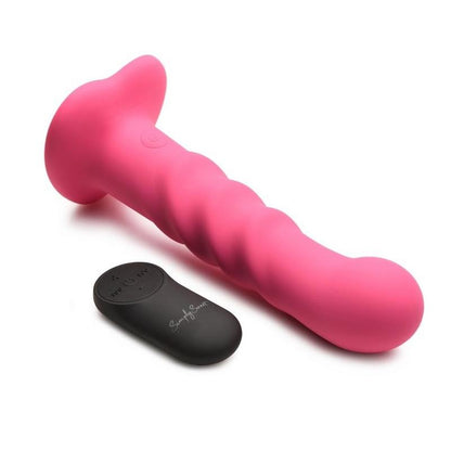 Simply Sweet 21x Vibrating Ribbed Dildo