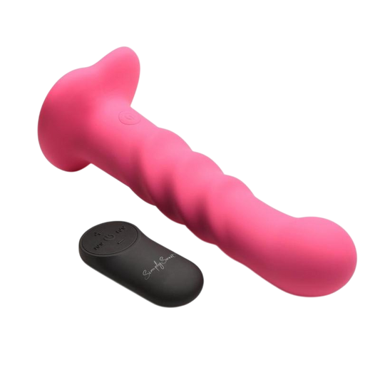 Simply Sweet 21x Vibrating Ribbed Dildo
