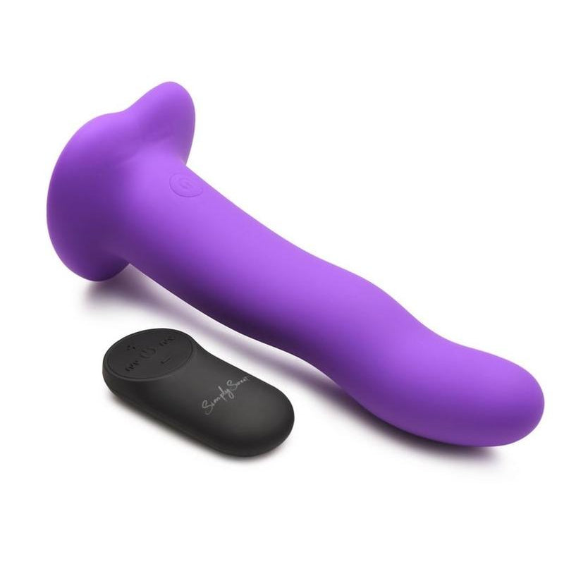 Simply Sweet Wavy Silicone Vibe Dildo