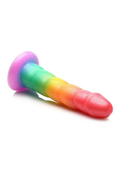 Simply Sweet Swirl Silicone Rainbow Dildo - Puppy's Aesthetics