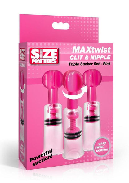 Size Matters Maxtwist Clit and Nipple Triple Sucker