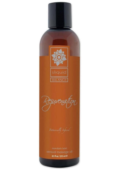 Sliquid Balance Rejuvenation Mandarin Basil Sensual Massage Oil