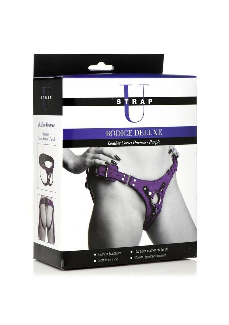 Bodice Deluxe Leather Corset Harness