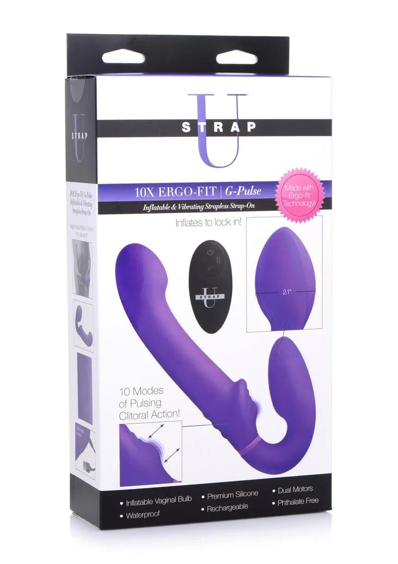G-Pulse Silicone 10x Dual Dildo Strapless - Puppy's Aesthetics