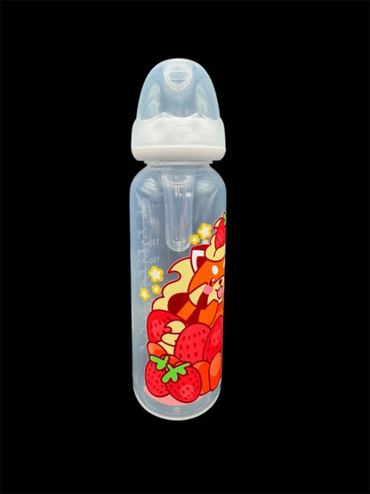 Red Panda Strawberry Shortcake ABDL Adult Bottle - 8 oz - Puppy's Aesthetics