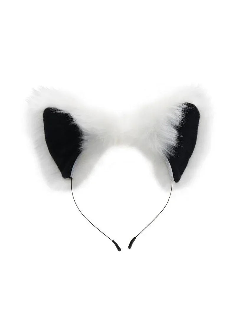 Tailz White Fox Tail Plug & Ears Set - Puppy's Aesthetics