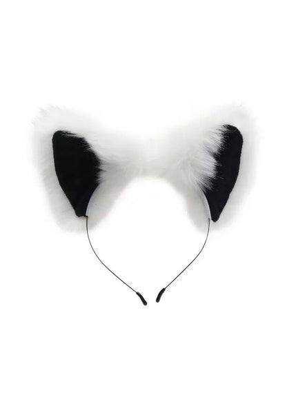 Tailz White Fox Tail Plug & Ears Set - Puppy's Aesthetics