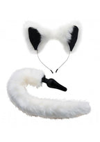 Tailz White Fox Tail Plug & Ears Set
