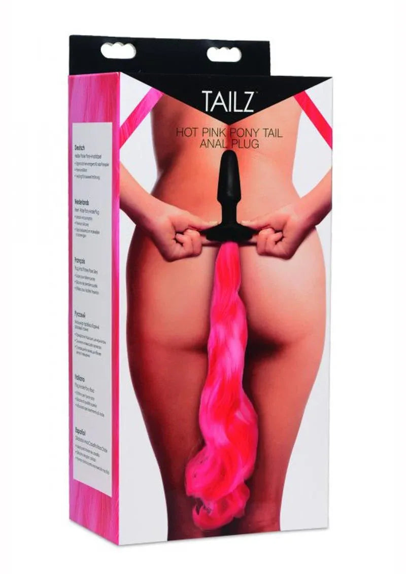 Tailz Hot Pink Pony Anal Tail - Puppy's Aesthetics