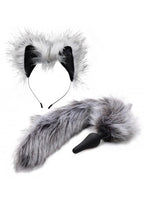 Tailz Grey Wolf Tail Plug & Ears Set