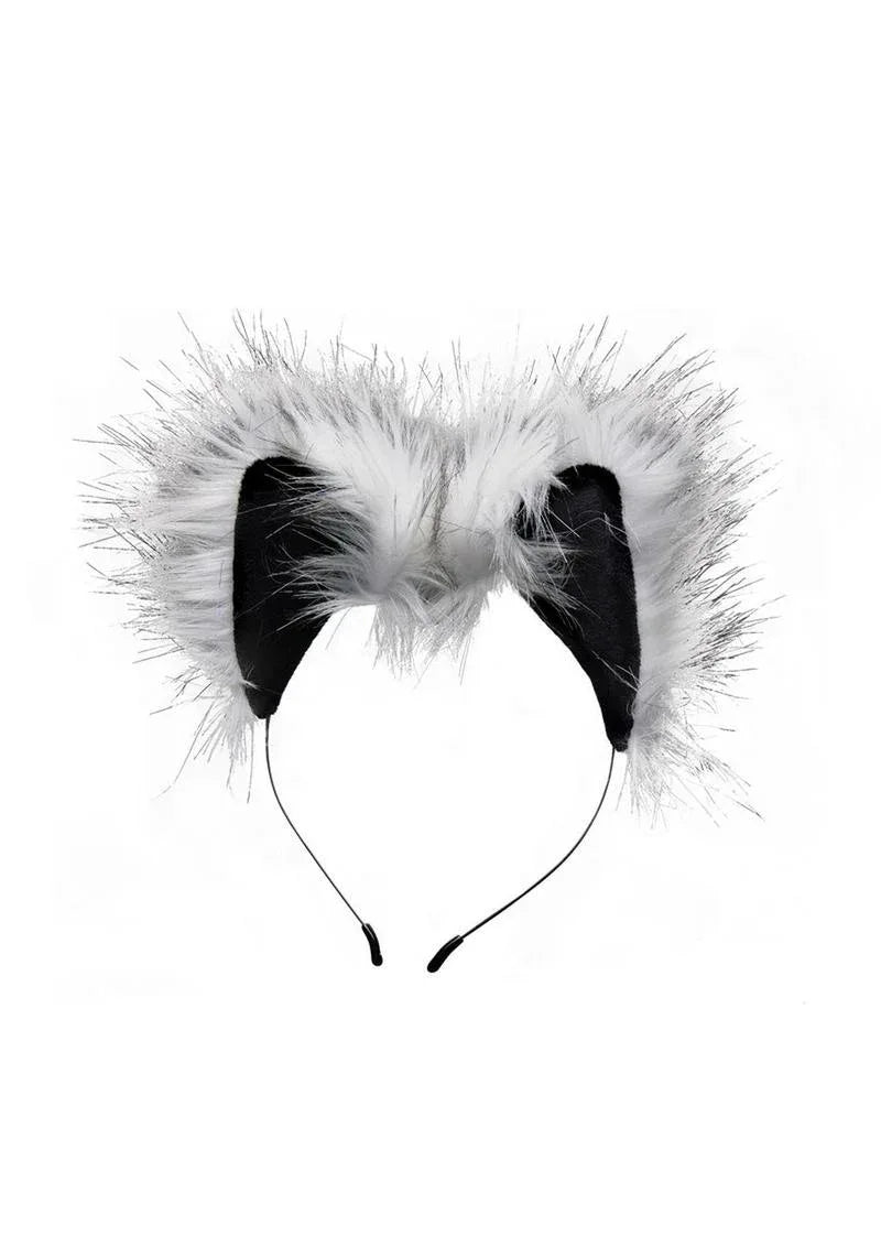 Tailz Grey Wolf Tail Plug & Ears Set - Puppy's Aesthetics