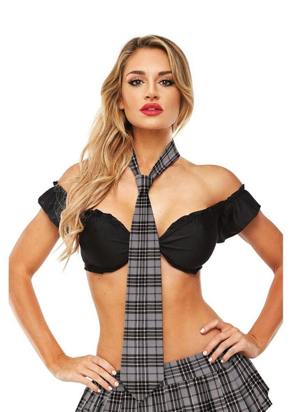 Schoolgirl Plaid Tie Teacher's Pet